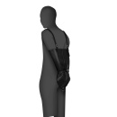 Zip-up Full Sleeve Arm Restraint - Black - 1