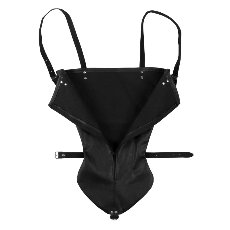 Zip-up Full Sleeve Arm Restraint - Black - 10