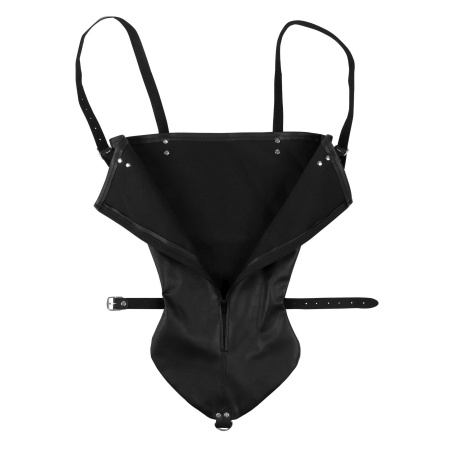 Zip-up Full Sleeve Arm Restraint - Black - 10