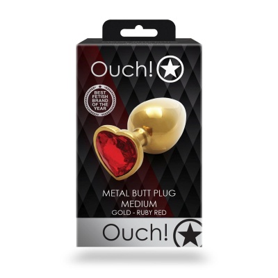 Heart Gem Butt Plug - Medium - 1 2