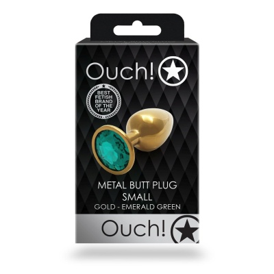 Round Gem Butt Plug - Small - 1 2
