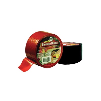 BONDAGE RIBBON 5CM/18MTR BLACK - 1