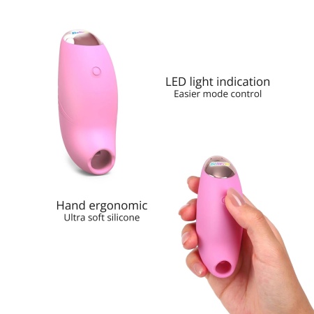 Stymulator łechtaczki Believer - Pink Passion z technologią flapping, 9,8 cm - 3