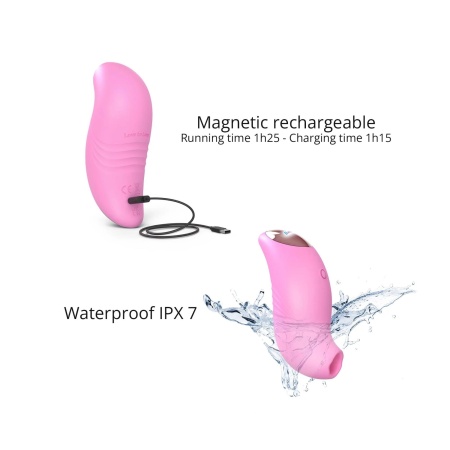 Stymulator łechtaczki Believer - Pink Passion z technologią flapping, 9,8 cm - 4