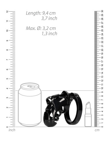Model 25 - Chastity Cage - 3.5'' / 9 cm - Black