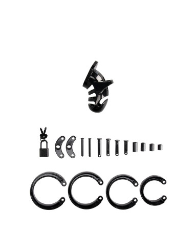 Model 25 - Chastity Cage - 3.5'' / 9 cm - Black