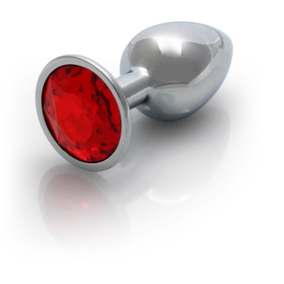 Round Gem Butt Plug - Small - 1