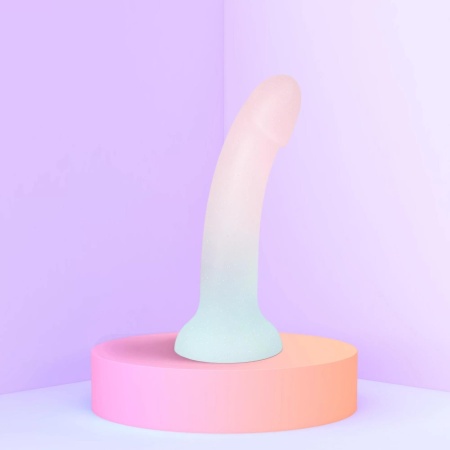 Dildo DILDOLLS Galactica z płynnego silikonu z przyssawką, długość wkładana 14 cm, Ø 3,6 cm - 2