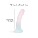 Dildo DILDOLLS Galactica z płynnego silikonu z przyssawką, długość wkładana 14 cm, Ø 3,6 cm - 3