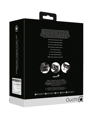 Kneeling Thigh Cuff Set - Black