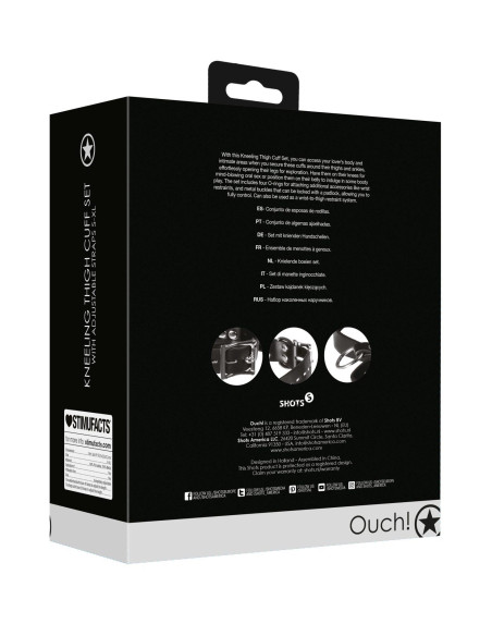 Kneeling Thigh Cuff Set - Black