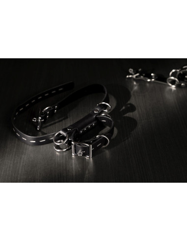 Kneeling Thigh Cuff Set - Black