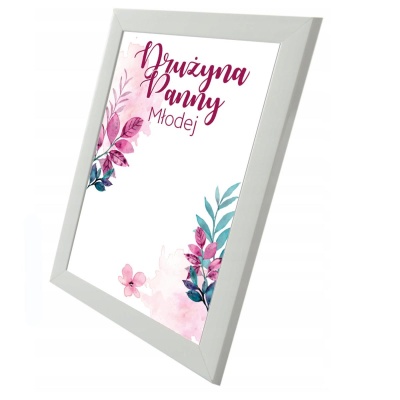 Pamiątkowy plakat w ramce Buziaki na pożegnanie Panny Młodej - 1