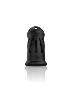 Model 27 - Ultra Soft Silicone Chastity Cage - Black 2