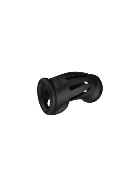 Model 27 - Ultra Soft Silicone Chastity Cage - Black