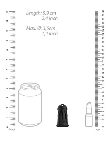 Model 27 - Ultra Soft Silicone Chastity Cage - Black