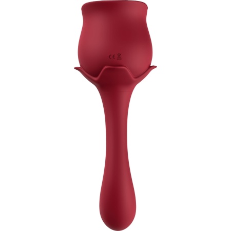 Stymulator Blossom Red - ssanie łechtaczki i wibracje punktu G, 170 × 72 × 61,5 mm - 7