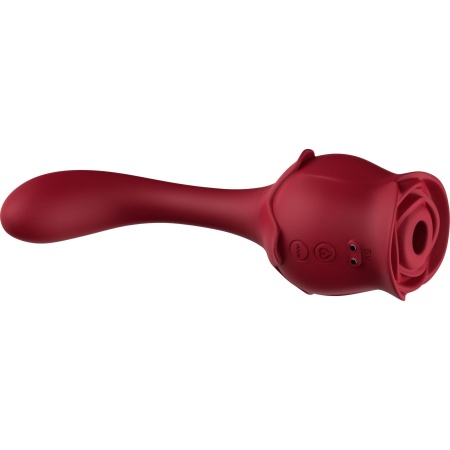Stymulator Blossom Red - ssanie łechtaczki i wibracje punktu G, 170 × 72 × 61,5 mm - 9