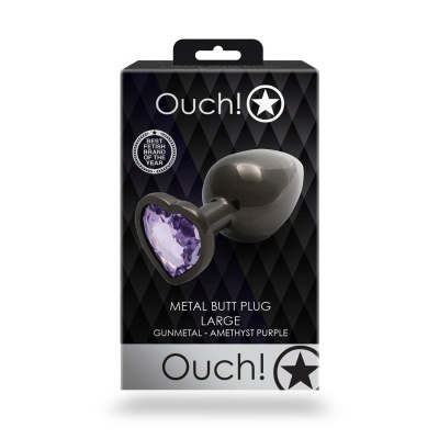 Heart Gem Butt Plug - Large - 1 2