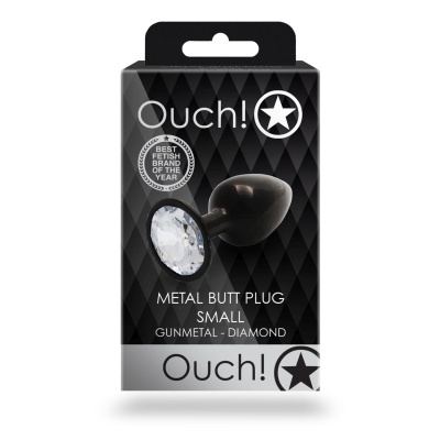 Round Gem Butt Plug - Small - 1 2