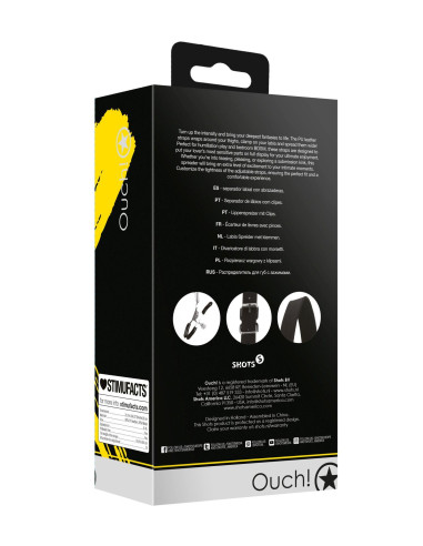 Labia Spreader with Clamps - Black