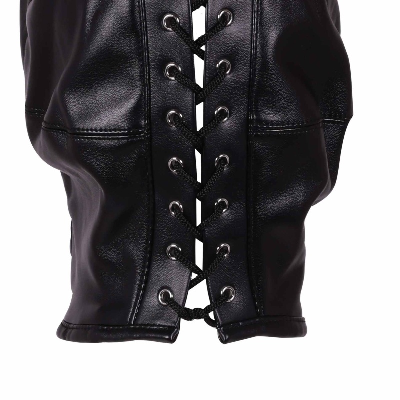 Mask with Blonde Ponytail - Black - 2