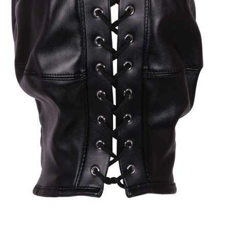 Mask with Blonde Ponytail - Black - 2