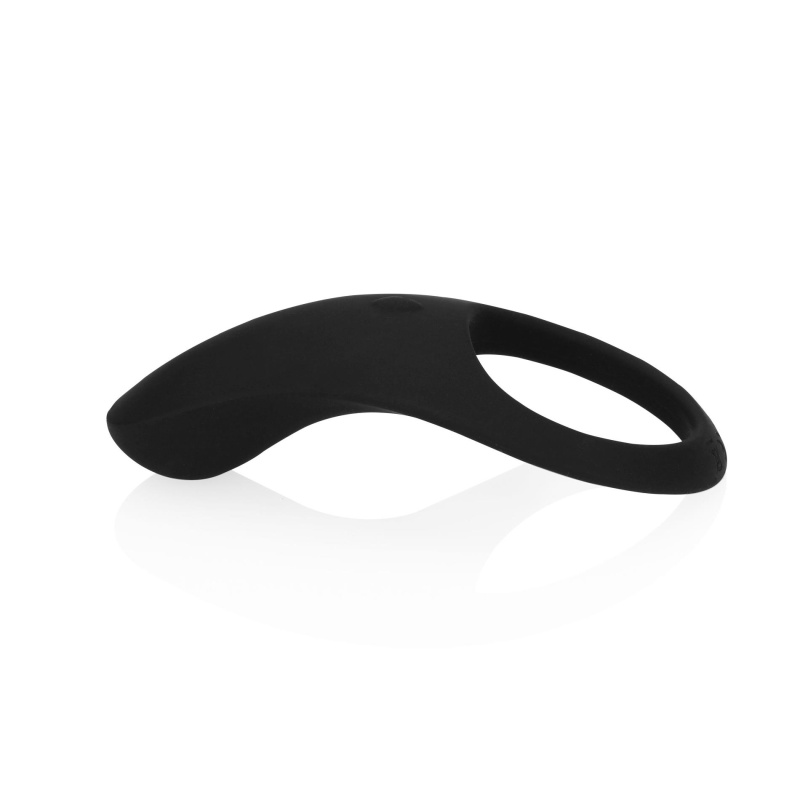 Wibrujący pierścień erekcyjny Pointed Licorice Black - 10 trybów, silikon, 11,1 × 5,7 × 2,9 cm - 2