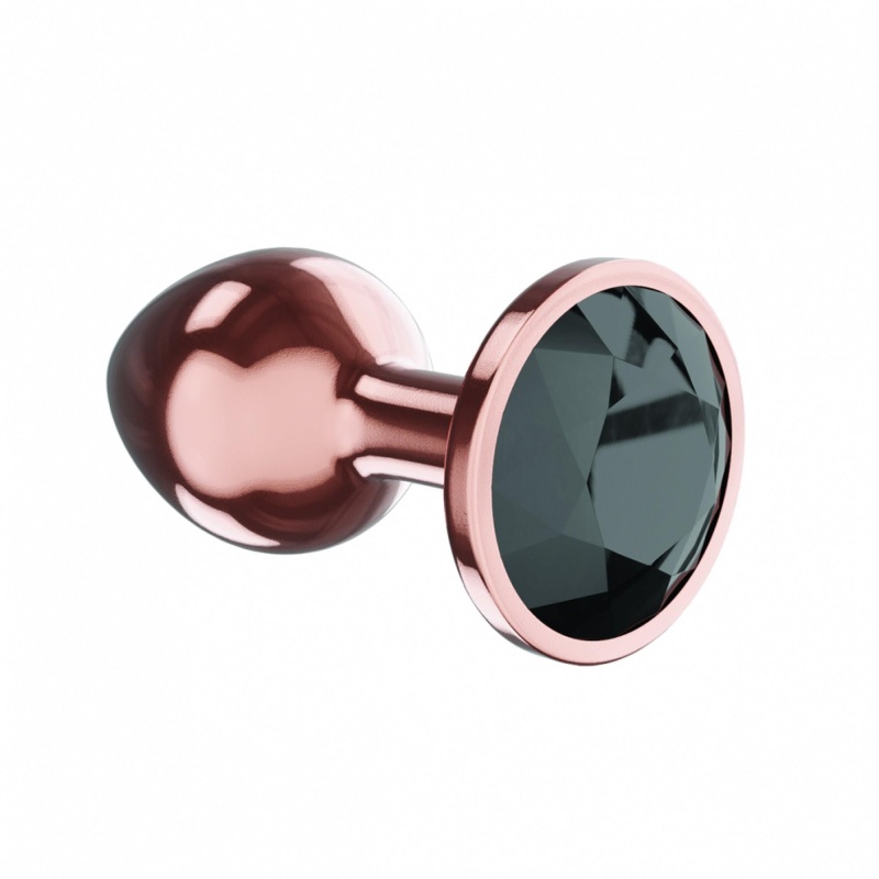 Korek analny Diamond Shine L - stal nierdzewna, podstawa z kryształem, długość 8,3 cm, średnica 3,3 cm - 1