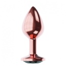 Korek analny Diamond Shine L - stal nierdzewna, podstawa z kryształem, długość 8,3 cm, średnica 3,3 cm - 2