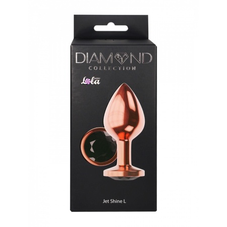 Korek analny Diamond Shine L - stal nierdzewna, podstawa z kryształem, długość 8,3 cm, średnica 3,3 cm - 5