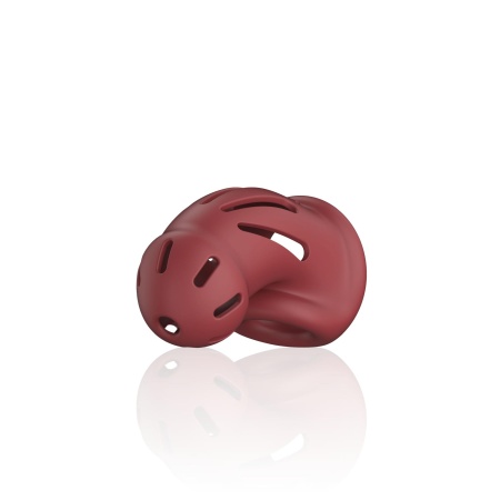 Klatka cnoty Model 28 Ultra Soft Silicone Red - z elastycznego silikonu bez ftalanów - 3