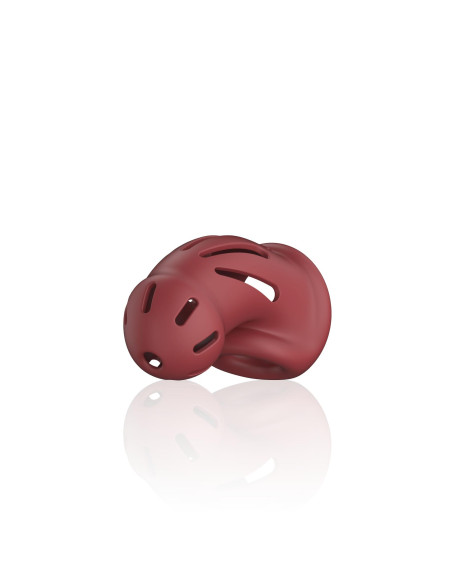 Model 28 - Ultra Soft Silicone Chastity Cage - Red