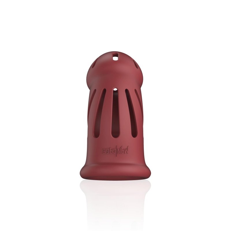 Klatka cnoty Model 28 Ultra Soft Silicone Red - z elastycznego silikonu bez ftalanów - 5