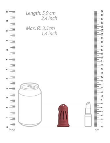 Model 28 - Ultra Soft Silicone Chastity Cage - Red