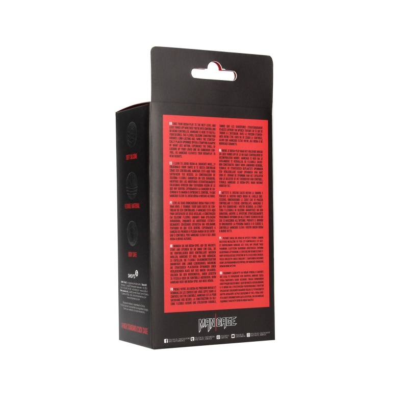 Klatka cnoty Model 28 Ultra Soft Silicone Red - z elastycznego silikonu bez ftalanów - 8