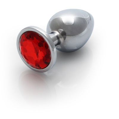Round Gem Butt Plug - Medium - 1