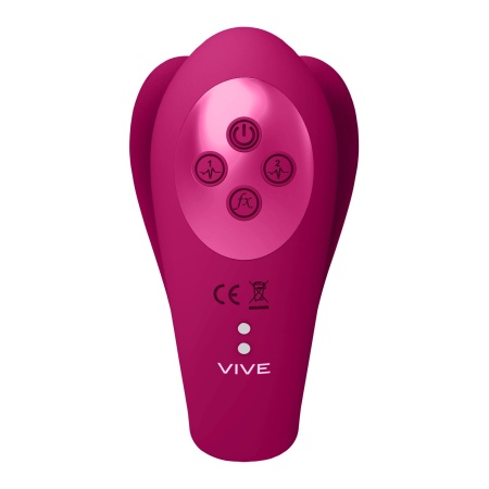 Wibrator Yoko Triple Action z falą pulsacyjną i podwójnymi zębami - długość wkładania 9,2 cm - 3