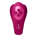 Wibrator Yoko Triple Action z falą pulsacyjną i podwójnymi zębami - długość wkładania 9,2 cm - 3