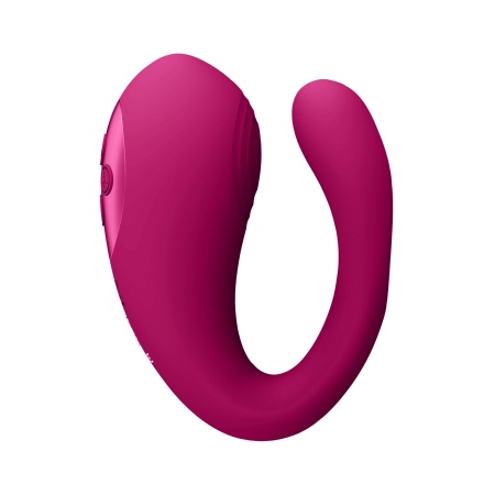 Wibrator Yoko Triple Action z falą pulsacyjną i podwójnymi zębami - długość wkładania 9,2 cm - 4