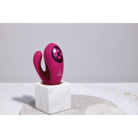 Wibrator Yoko Triple Action z falą pulsacyjną i podwójnymi zębami - długość wkładania 9,2 cm - 9
