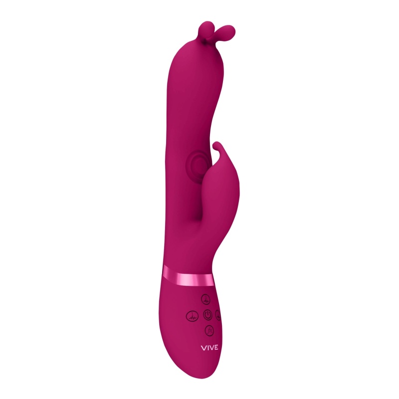 Gada - Vibrating Bunny Ear G-Spot Rabbit with Pulse Wave Shaft - 1