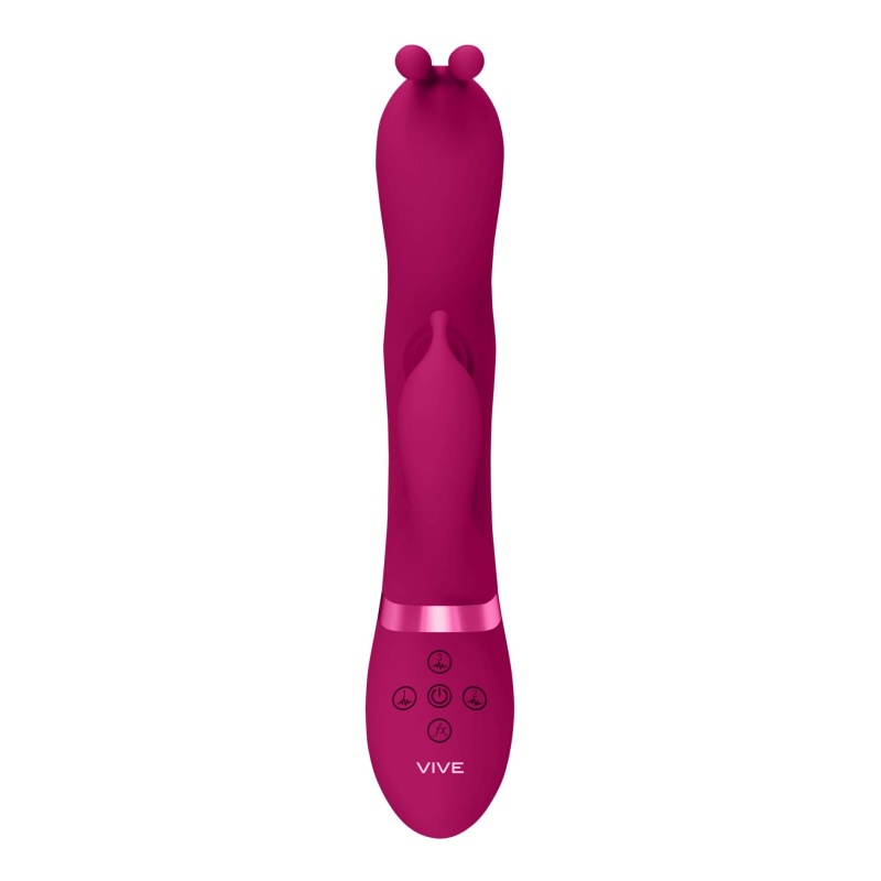 Gada - Vibrating Bunny Ear G-Spot Rabbit with Pulse Wave Shaft - 4