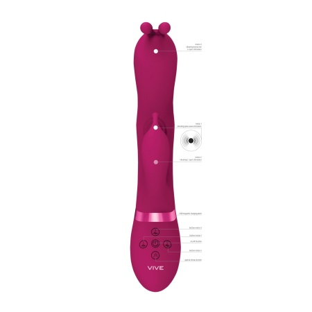 Gada - Vibrating Bunny Ear G-Spot Rabbit with Pulse Wave Shaft - 7
