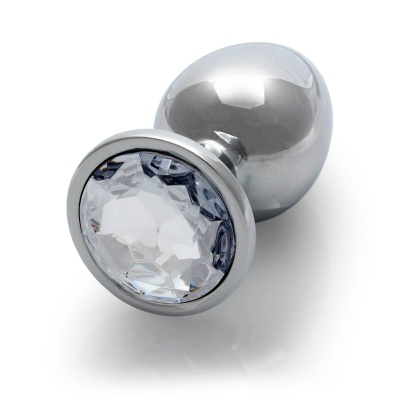Round Gem Butt Plug - Medium - 1