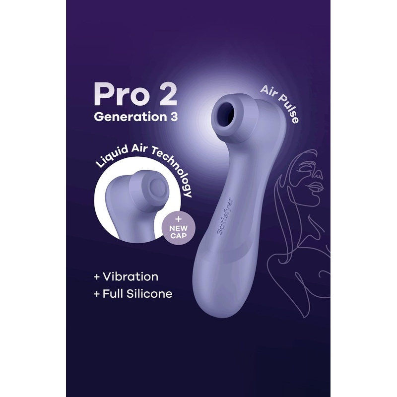 Stymulator łechtaczki Pro 2 Generation 3 - technologia Liquid Air, 2 silniki, Bluetooth, długość 16 cm - 5