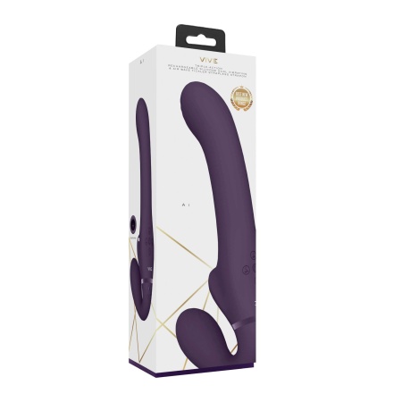 Ai - Dual Vibrating & Air Wave Tickler Strapless Strapon - 2
