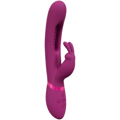 Mika - Triple Rabbit with G-Spot Flapping - Pink - 1