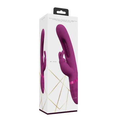 Mika - Triple Rabbit with G-Spot Flapping - Pink - 1 2