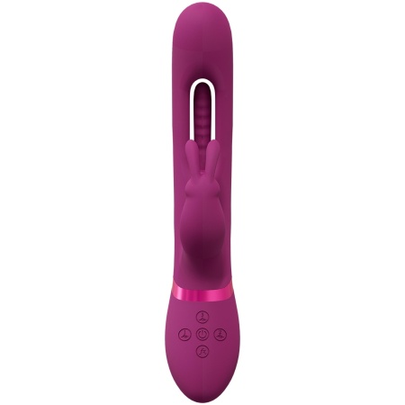 Mika - Triple Rabbit with G-Spot Flapping - Pink - 4